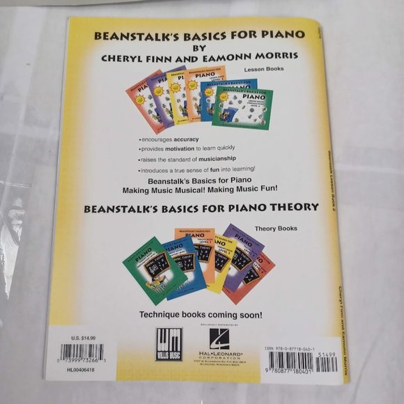 Beanstalk's Basics For Piano NEW Lesson Book Level 2 -Bravo Box Reward Stickers - Picture 2 of 9